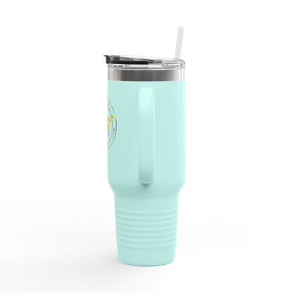 You Can Find Me At - 40 oz. Insulated Travel Mug with Lid & Straw