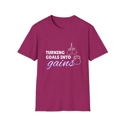 Turning Goals Into Gains -  Unisex Softstyle T-Shirt