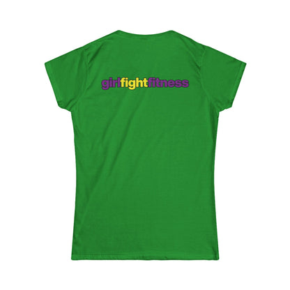 Pride - "Hit Hard, Love Harder" Women's-Cut Softstyle T-Shirt