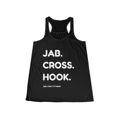 JAB CROSS HOOK - Women's Flowy Racerback Tank