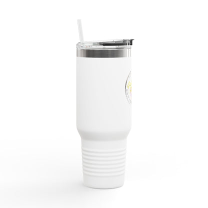 You Can Find Me At - 40 oz. Insulated Travel Mug with Lid & Straw