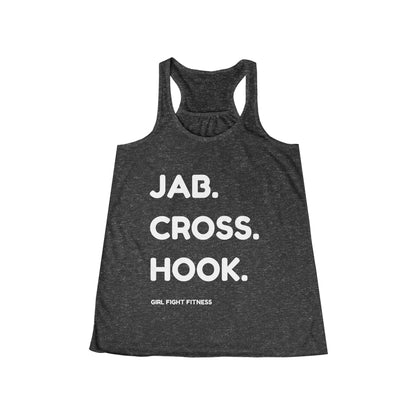 JAB CROSS HOOK - Women's Flowy Racerback Tank