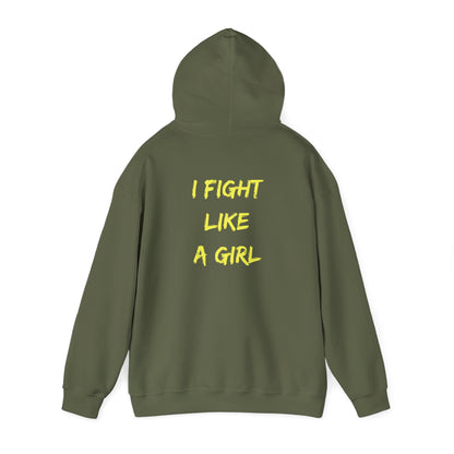 I FIGHT LIKE A GIRL Unisex Heavy Blend™ Hooded Sweatshirt