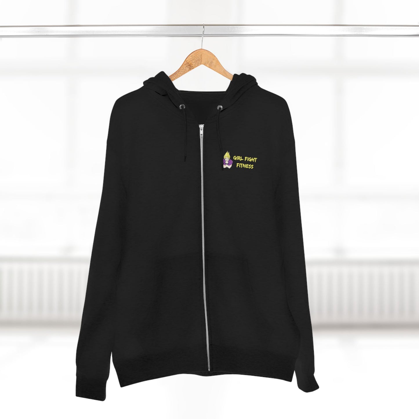 "Punch Bags Not People" Unisex Zip-Up Hoodie
