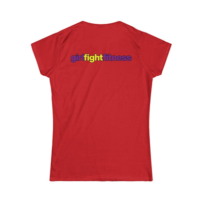 Pride - "Hit Hard, Love Harder" Women's-Cut Softstyle T-Shirt