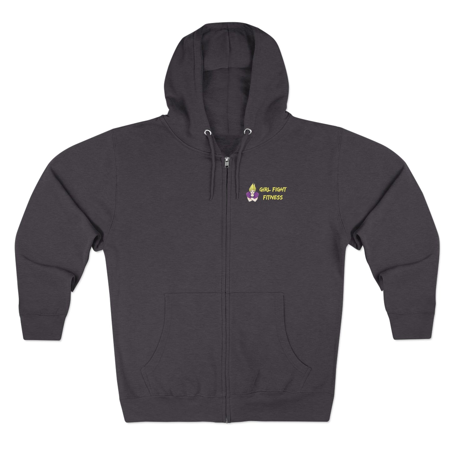 "Punch Bags Not People" Unisex Zip-Up Hoodie