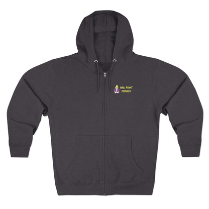 "Punch Bags Not People" Unisex Zip-Up Hoodie