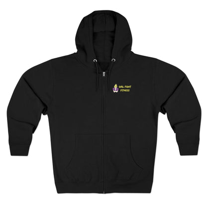 "Punch Bags Not People" Unisex Zip-Up Hoodie