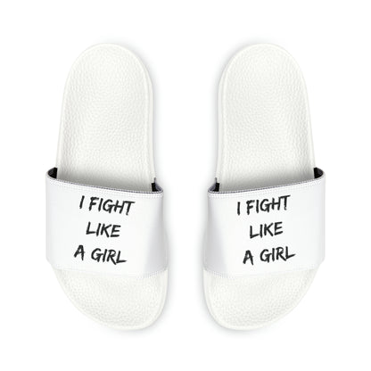 I Fight Like a Girl Slide Sandals