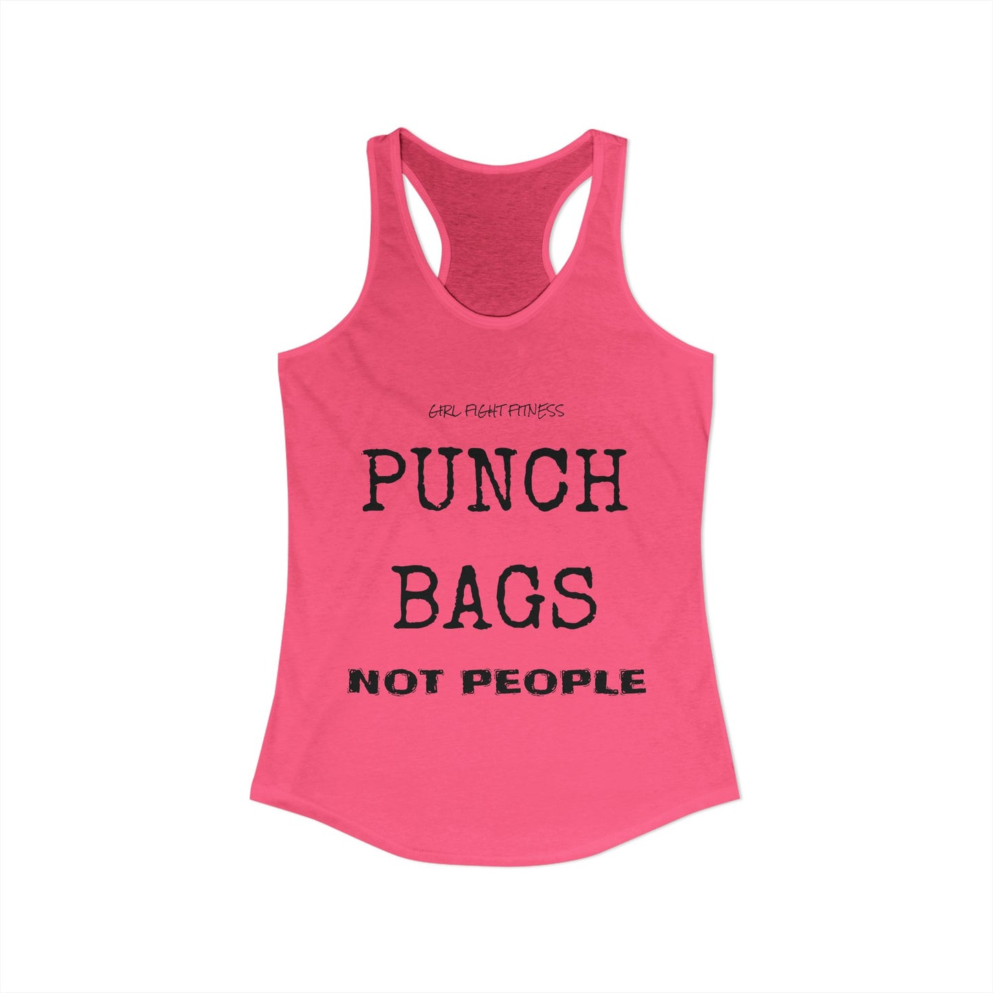 Punch Bags - Not People Racerback Tank