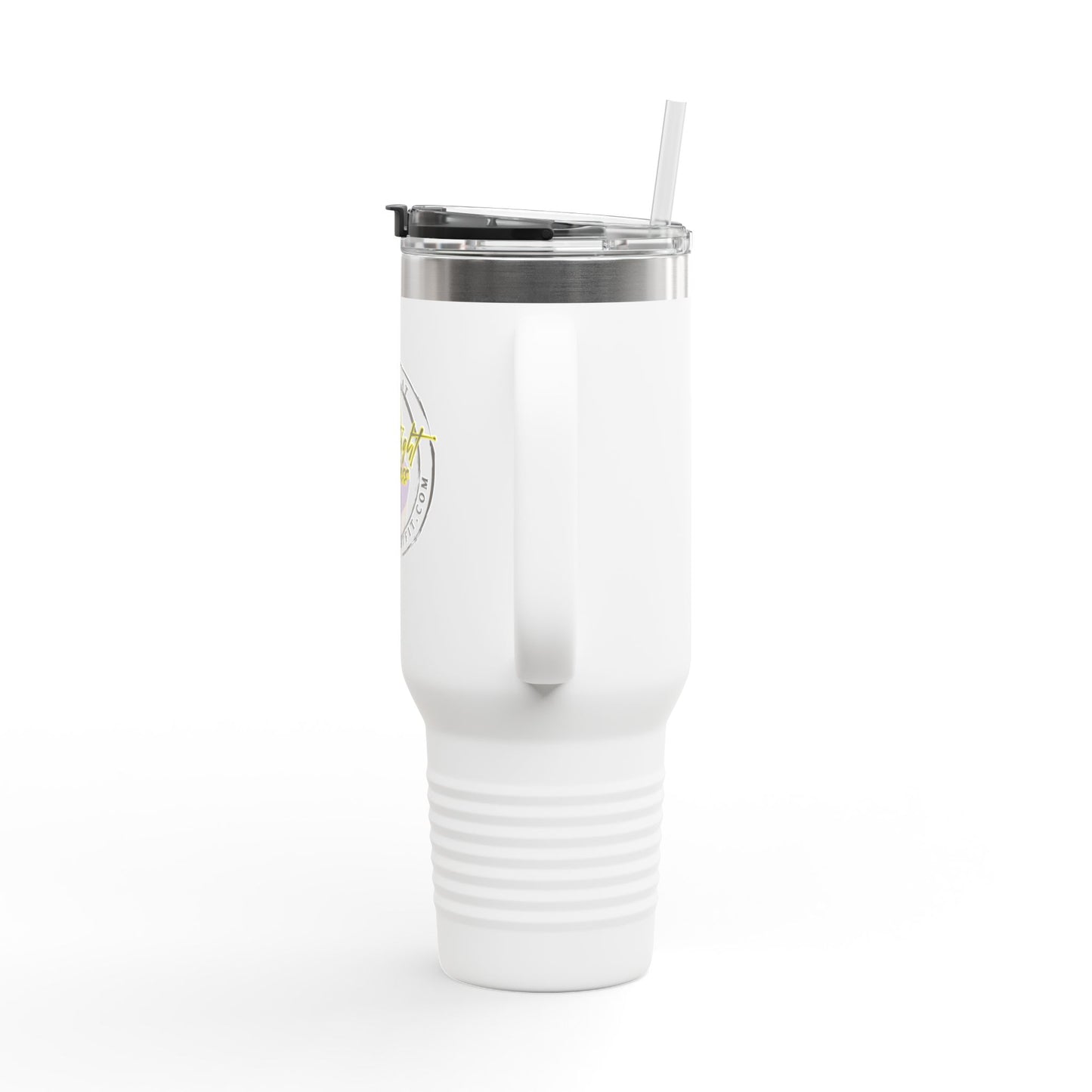 You Can Find Me At - 40 oz. Insulated Travel Mug with Lid & Straw