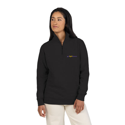 Embroidered 'Girl Fight Fitness' Fleece Pullover - Unisex Fit